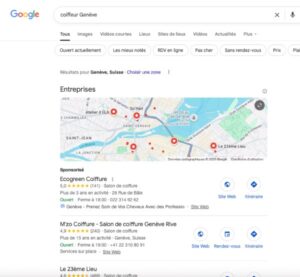 Les positions dans Google